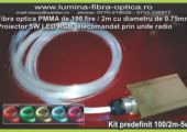 Set 5W RGB fibra optica 100 fire /2m