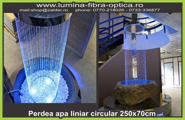 Perdea apa circular candelabru 250x70