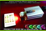 Proiector 5W RGB cu telecomanda RF