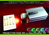Proiector 5W RGB cu telecomanda RF