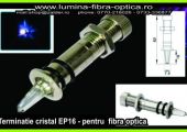 Terminatie cristal EP16 Swarovski pentru fibra optica