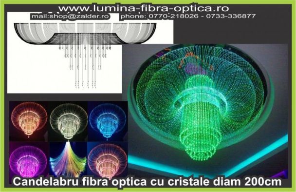 Candelabru fibra optica D200 cm