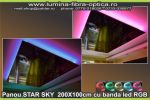 Panou STAR SKY 200x100cm plexi negru lucios