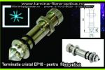 Terminatie cristal EP18 Swarovski pentru fibra optica