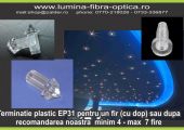 Terminatie de capat plastic EP31 pentru fibra optica 50buc