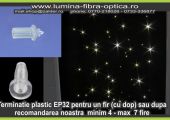 Terminatie de capat plastic EP32 pentru fibra optica 50buc